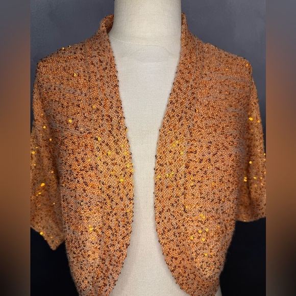 ✨ Y2K Sparkle Sequin Knit Shrug by INC International Concepts ✨ - Picture 2 of 8